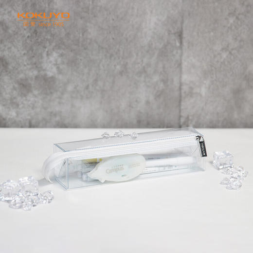 国誉高透明笔袋·学生收纳铅笔盒PVC防水笔袋考试笔袋 商品图0