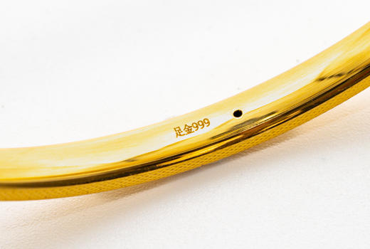 【热销款】“福”字光面黄金手镯999足金克重5.66 商品图2