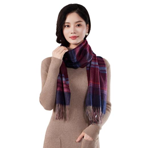 【绮】皓曼纯羔羊毛围巾系列，HM-D005 商品图0