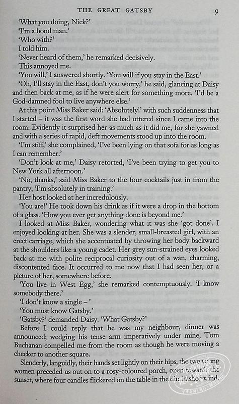 预售 【中商原版】了不起的盖茨比 英文原版 The Great Gatsby 菲茨杰拉德 经典美国文学 可另搭flipped追风筝的人 商品图2