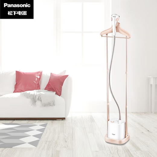 【特价样机】松下立式挂烫机NI-GWE075-W家用手持小型熨烫机烫衣服蒸汽增压熨斗 NI-GWE075-W 商品图0
