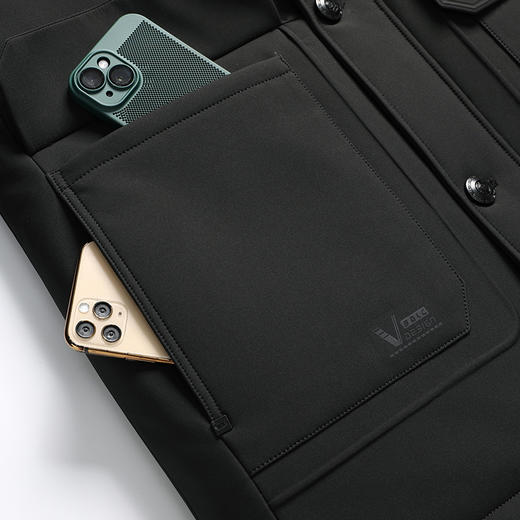 【可拆卸内胆】【新款DTX】大依优型大码棉服加绒夹克棉衣外套加肥加大肥佬休闲上衣男士胖子秋冬 商品图5