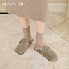 西遇勃肯鞋半拖女冬季外穿新款保暖加厚加绒棉鞋包头毛毛拖鞋V4147865 商品缩略图2