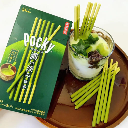 格力高深浓抹茶风味饼干棒61.6g/053804 层层美味根根酥脆 商品图1