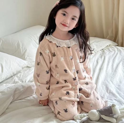 【破价！39.9/套】【糯米绒】新款女童睡衣秋冬加厚儿童家居服加绒碎花聚 商品图8