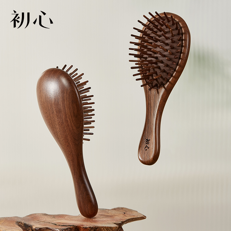 初心| 迷你胡桃木水滴梳