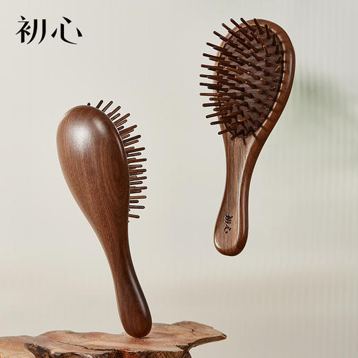 初心| 迷你胡桃木水滴梳 商品图0