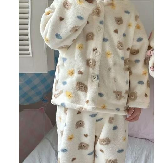 【破价！39.9/套】【糯米绒】新款女童睡衣秋冬加厚儿童家居服加绒碎花聚 商品图7