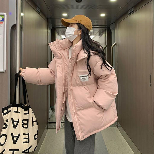 加厚棉衣棉服女小个子 冬季新款韩版宽松显瘦面包服短款棉袄外套潮 商品图0