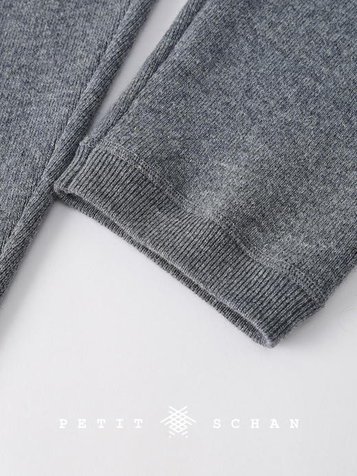 PETIT SCHAN小闪 CLO#655 take it easy 偶闲 纯羊毛高克重松紧腰针织卫裤休闲裤 商品图4