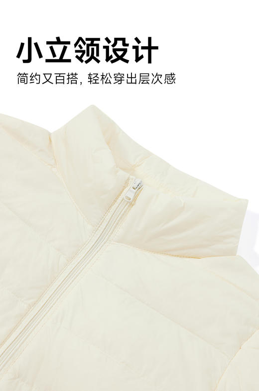 赤兔嗨购轻薄羽绒服女2024年冬季新款立领修身运动鸭绒保暖外套 商品图7