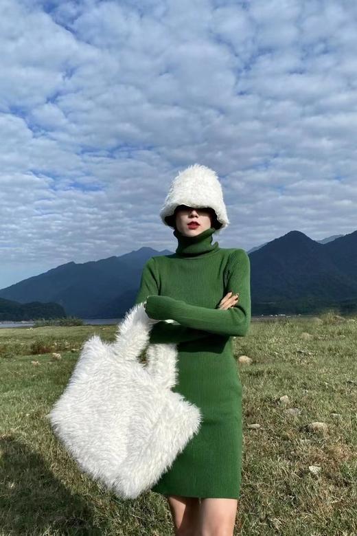 SIA SAYLOR 高领修身打底针织连衣裙 14928 商品图3