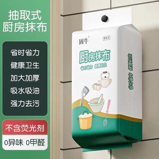 【厨房清洁，一布到位】悬挂一次性抹布 厨房懒人家用抽取式 清洁干湿两用壁挂式洗碗布 干湿两用 加厚升级 加倍好用-QQ 商品图0
