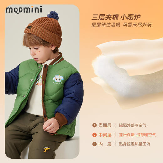 【清仓捡漏】【夹棉加厚】【90-140】【MQDmini】儿童秋冬棉服保暖小棉袄外套 商品图4