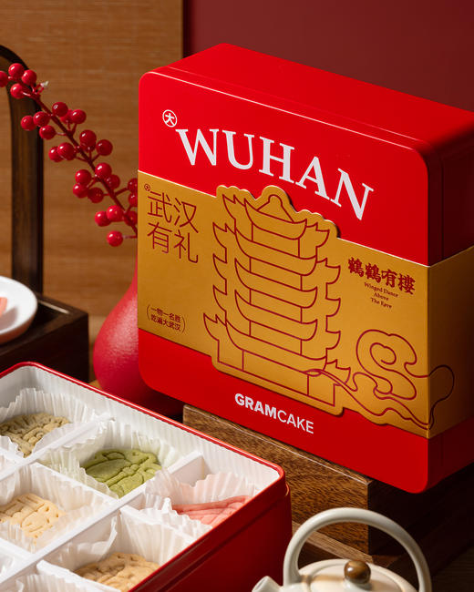 鹤鹤有楼名胜建筑曲奇饼干礼盒 商品图3