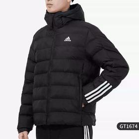 5折【自营】adidas/阿迪达斯  2024冬季保暖连帽男子运动棉服 GT1674