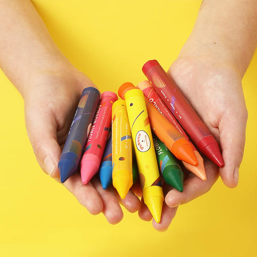 FlowerMonaco花芽儿童蜡笔炫彩棒可水洗油画棒幼儿园丝滑蜡笔绘画涂鸦套装 3岁+ 商品图4