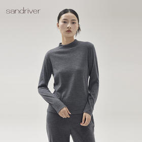 精纺羊绒针织女高领打底衫SJF96W337N
