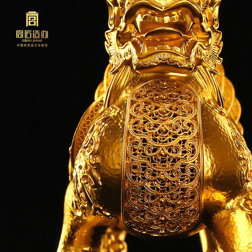 宫匠造办 宫匠金典大师系列 金貔貅黄金摆件 商品图4