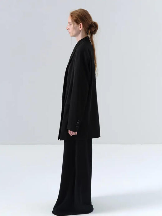 ranyepersonal｜blazer 粗斜纹廓形西装外套  [ 黑TOUCH24BL01-1] 商品图3