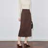 【高货wl】全新升级【铂金会员247/天猫329/差价82】(20129) 洛诗琳秋冬新款高腰时尚美拉德廘皮绒通勤简约直筒半身裙 商品缩略图2