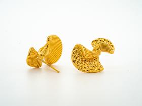 【推荐款】蝴蝶扭状黄金耳饰克重5.3（单个2.6）