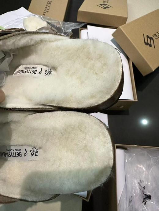 存元！Z品单！羊毛半拖勃肯鞋拖鞋 男女同款！ 商品图10