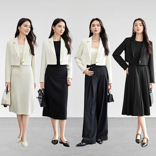 【尚都比拉】尚都比拉通勤短款箱型西装外套女-151X57379 商品图4