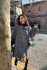 ESTELLICA 深灰色中长款宽版羊毛大衣 19309 商品缩略图1