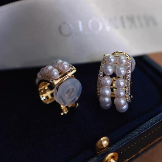 7DAYS小众设计多珠双排珍珠耳钉 商品图3