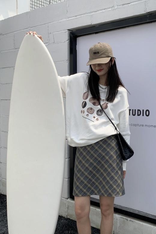 Stay2Weeks 学院风蓝绿格纹半裙 15031 商品图4