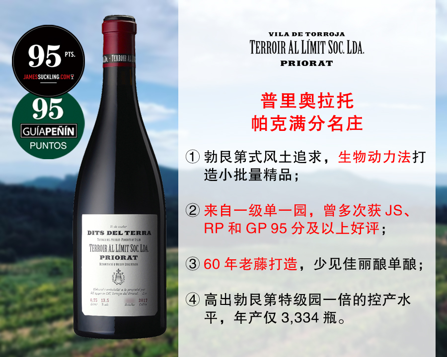 【特价促销，最后4瓶】帕克100分膜拜名庄：极限风土酒庄大地之手单一园旗舰干红（2017年）