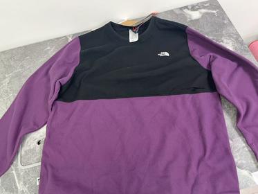 瑕疵THE NORTH FACE男士加绒圆领长袖卫衣