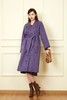 ELLA JADE 高端时髦款紫色长款羊毛大衣 19362 商品缩略图0