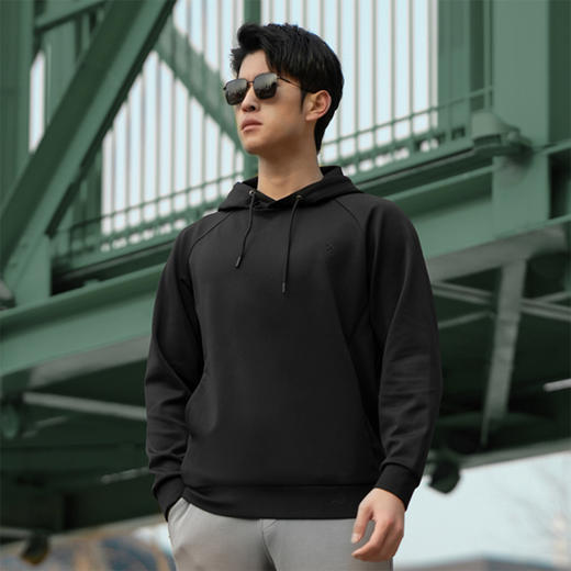 隐之云桦轻量连帽卫衣休闲百搭户外商务男春秋时尚潮流外套 商品图3