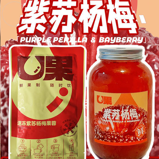 U果凤梨百香果果蓉120g 定量包紫苏杨梅汁  餐饮奶茶店专用 商品图6