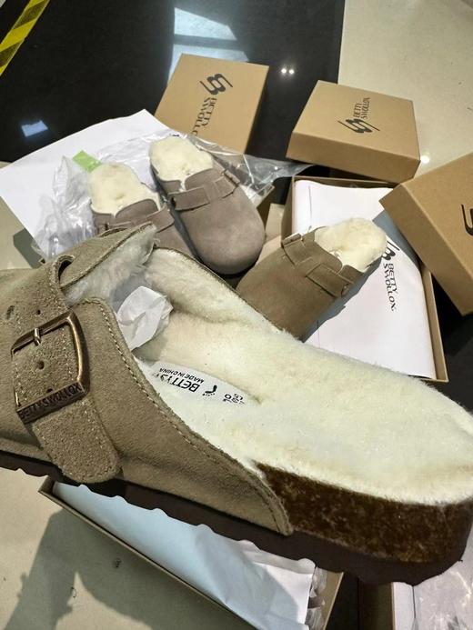 存元！Z品单！羊毛半拖勃肯鞋拖鞋 男女同款！ 商品图11