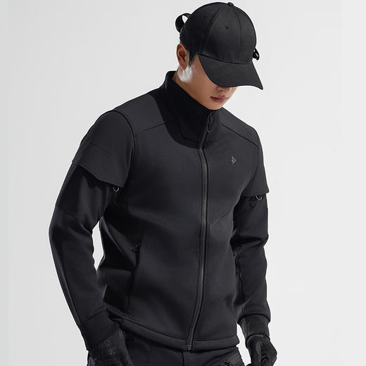 天之荆甲立领开衫机能卫衣百搭休闲男士新款春秋男款外套 商品图1