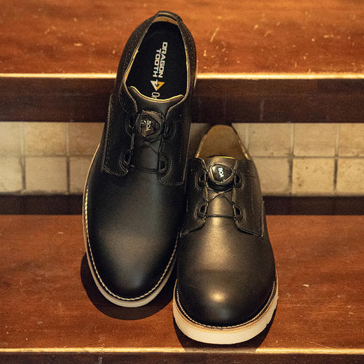 龙驹快反皮鞋男士时尚休闲真皮低帮户外通勤透气舒适百搭款 商品图3