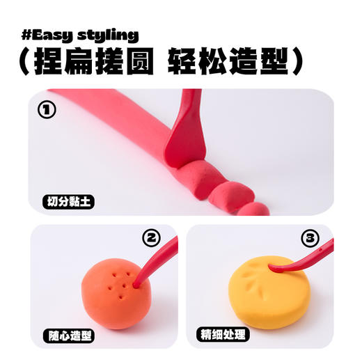 FlowerMonaco花芽 超轻粘土无毒幼儿童小学生安全橡皮泥彩泥食品环保级黏土 3岁+ 商品图1