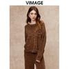 VIMAGE纬漫纪慵懒宽松落肩针织衫毛衣冬季新款V2201813 商品缩略图3