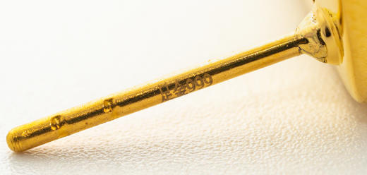 【推荐款】方形磨砂黄金耳饰999足金克重4.52（单个2.25） 商品图2