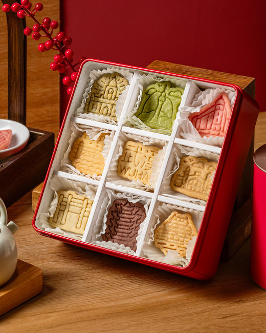 鹤鹤有楼名胜建筑曲奇饼干礼盒 商品图1