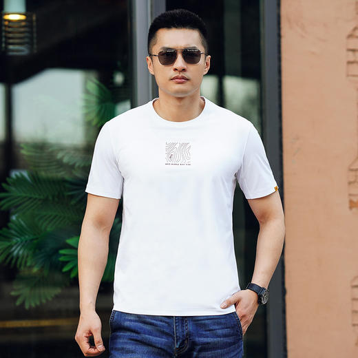 秘之阵地速干圆领短袖T恤半袖休闲百搭户外时尚春夏男士夏 商品图3