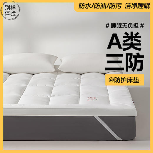 【A类三防床垫】三防床垫防油防水防污加厚酒店秋冬柔软立体褥子软垫 商品图1