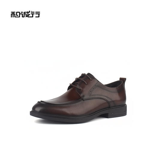 和诚行 2024秋冬新款英伦正装百搭真皮系带皮鞋男商务皮鞋1690038 商品图1