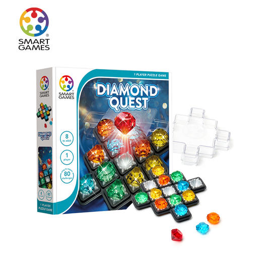 SmartGames Diamond Quest 钻石迷阵 桌游 适合年龄8+ 儿童益智 比利时游戏 SG093 商品图0