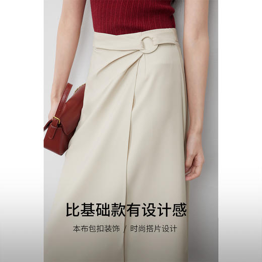 【内购】通勤王职场百搭设计感搭片式A字裙遮胯显瘦西装半裙-151Q57507 商品图1