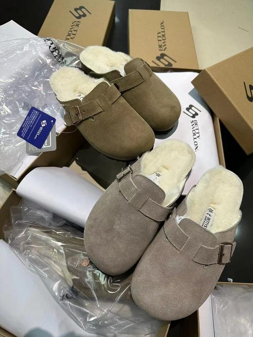 存元！Z品单！羊毛半拖勃肯鞋拖鞋 男女同款！ 商品图9