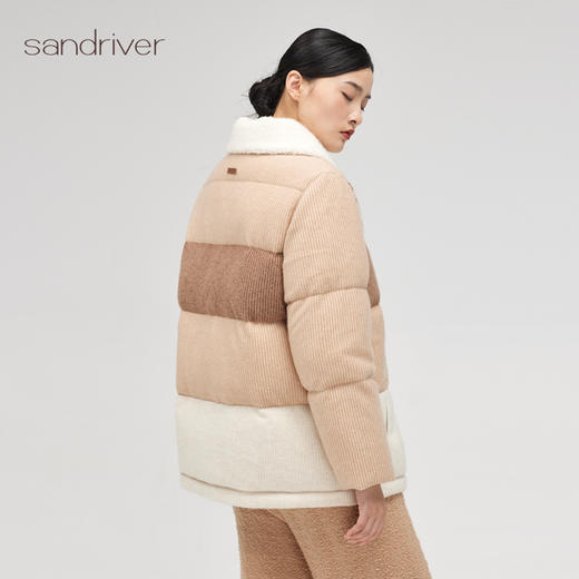 西藏羊绒手钩花渐变色羽绒服SJF96W254N 商品图4